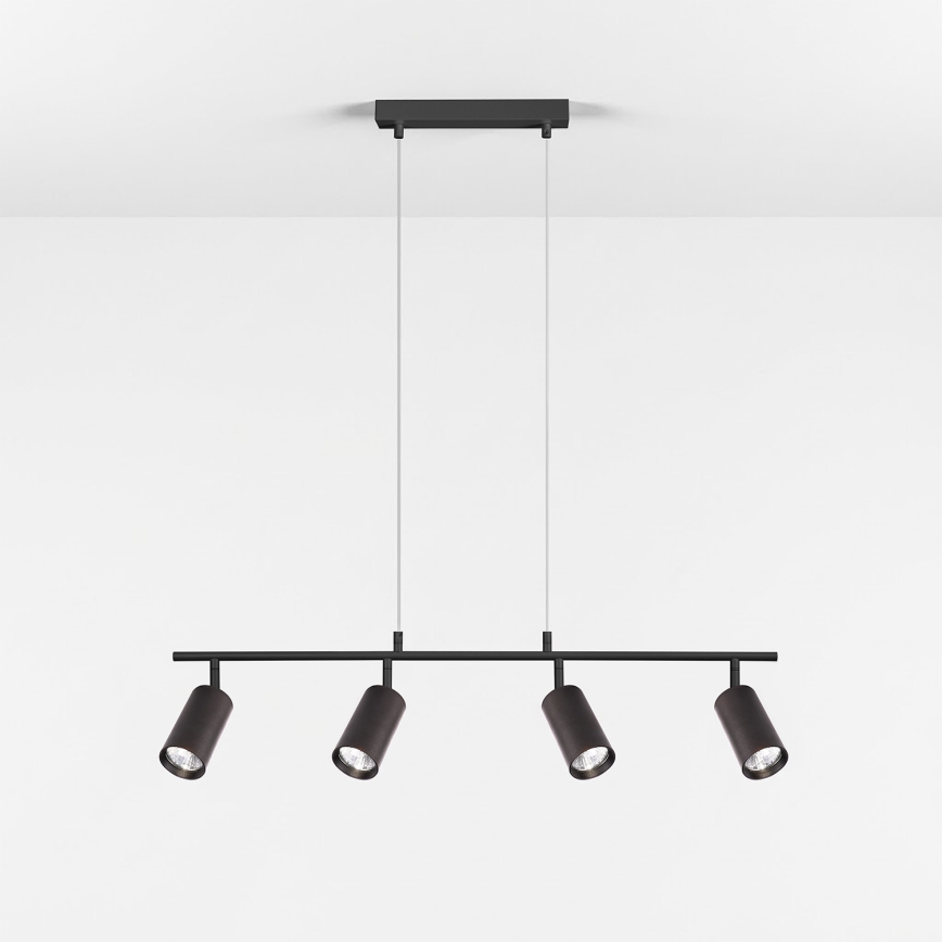 Brilagi - SELE Cable Pendant Light 4xGU10/30W/230V Black