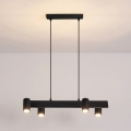Brilagi - SELE Cable Pendant Light 4xGU10/30W/230V Black