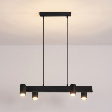 Brilagi - SELE Cable Pendant Light 4xGU10/30W/230V Black