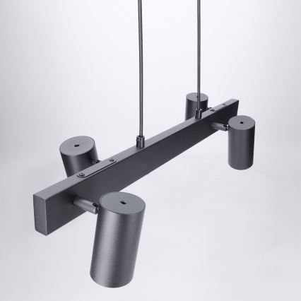 Brilagi - SELE Cable Pendant Light 4xGU10/30W/230V Black