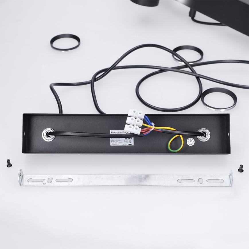 Brilagi - SELE Cable Pendant Light 4xGU10/30W/230V Black