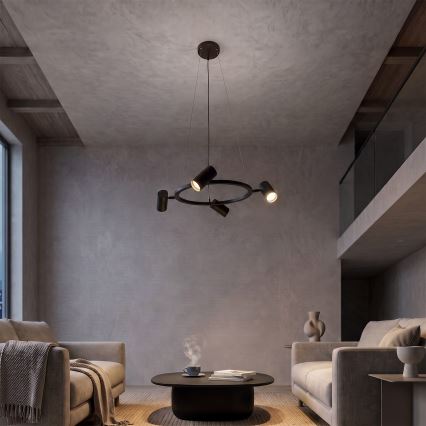 BRILAGI - SELE Cable Pendant Light 4xGU10/30W/230V Black