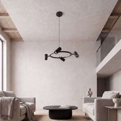 BRILAGI - SELE Cable Pendant Light 4xGU10/30W/230V Black