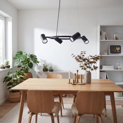 BRILAGI - SELE Cable Pendant Light 4xGU10/30W/230V Black