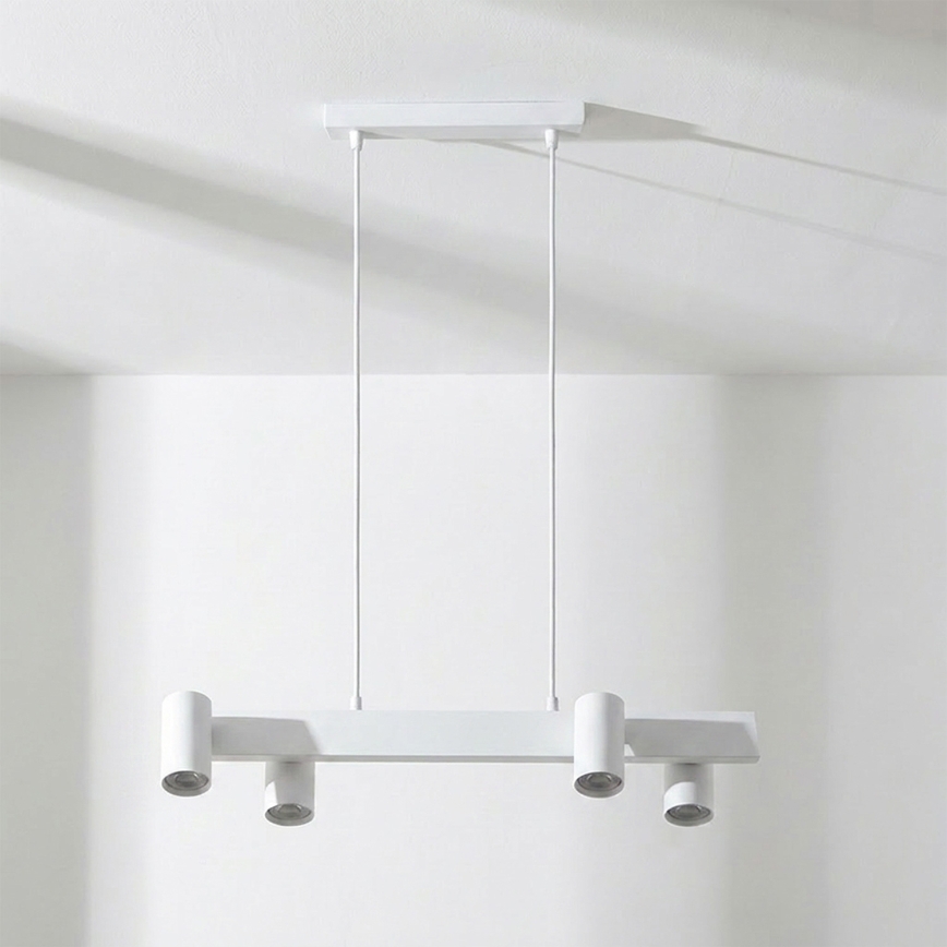 Brilagi - SELE cable pendant light 4xGU10/30W/230V white