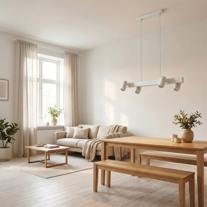 Brilagi - SELE cable pendant light 4xGU10/30W/230V white