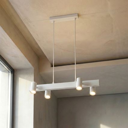 Brilagi - SELE cable pendant light 4xGU10/30W/230V white