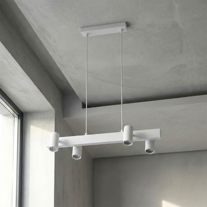 Brilagi - SELE cable pendant light 4xGU10/30W/230V white