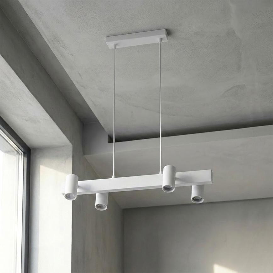 Brilagi - SELE cable pendant light 4xGU10/30W/230V white