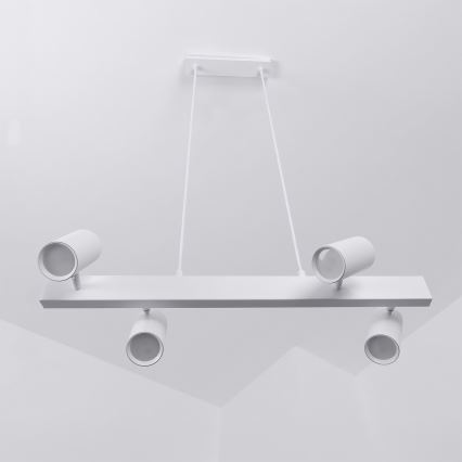Brilagi - SELE cable pendant light 4xGU10/30W/230V white