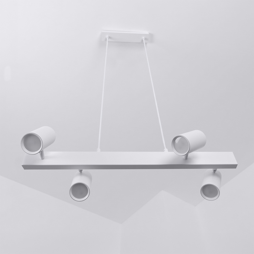 Brilagi - SELE cable pendant light 4xGU10/30W/230V white