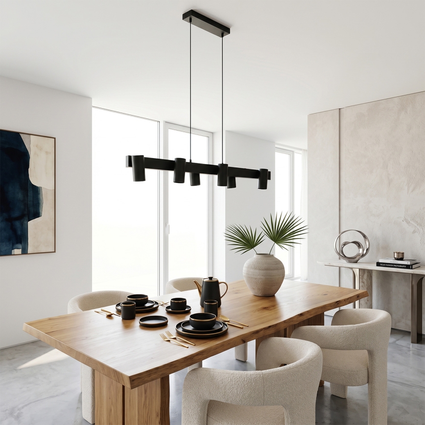 Brilagi - SELE Cable Pendant Light 6x GU10/30W/230V Black