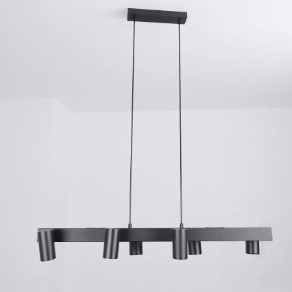 Brilagi - SELE Cable Pendant Light 6x GU10/30W/230V Black