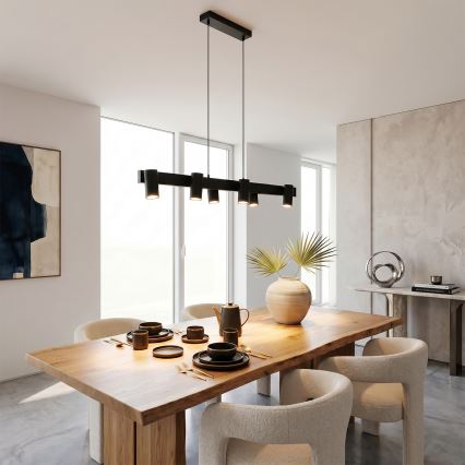 Brilagi - SELE Cable Pendant Light 6x GU10/30W/230V Black