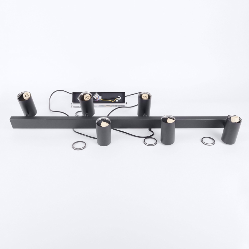 Brilagi - SELE Cable Pendant Light 6x GU10/30W/230V Black