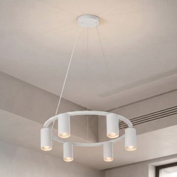 Brilagi - SELE Cable Pendant Light 6xGU10/30W/230V White