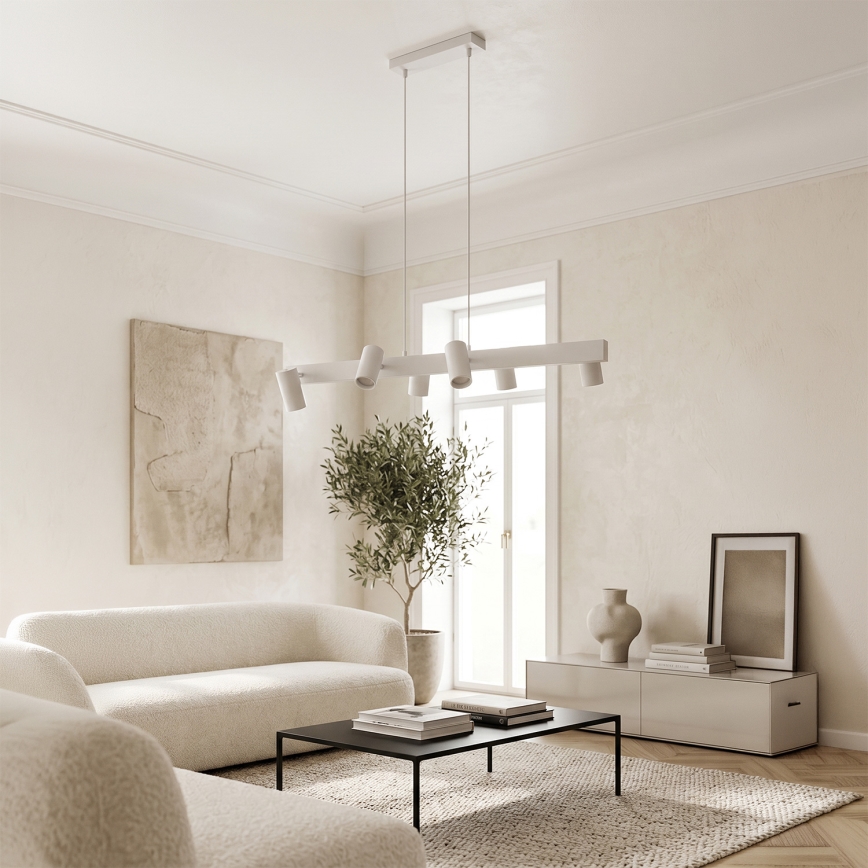 Brilagi - SELE cable pendant light, 6× GU10 (30W) 230V, white