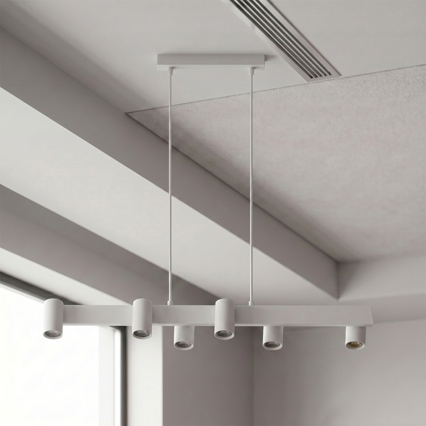 Brilagi - SELE cable pendant light, 6× GU10 (30W) 230V, white