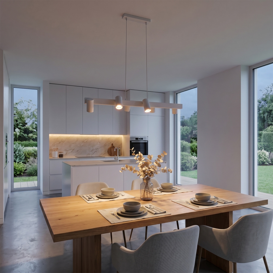 Brilagi - SELE cable pendant light, 6× GU10 (30W) 230V, white