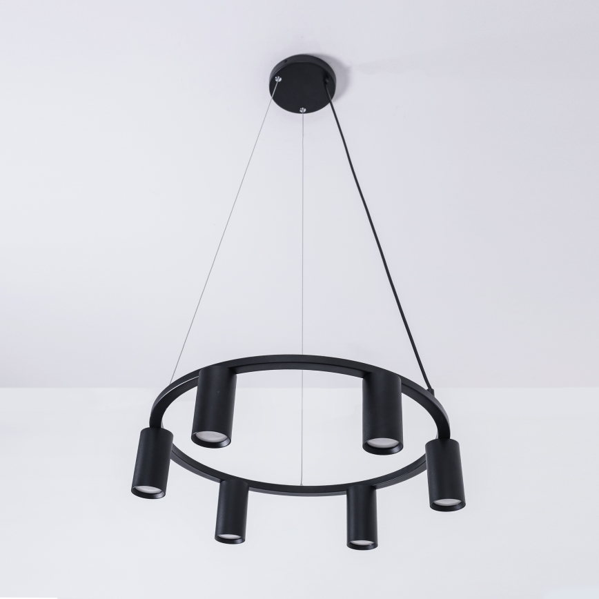 BRILAGI - SELE Cable-Suspended Chandelier 6x GU10/30W/230V, Black