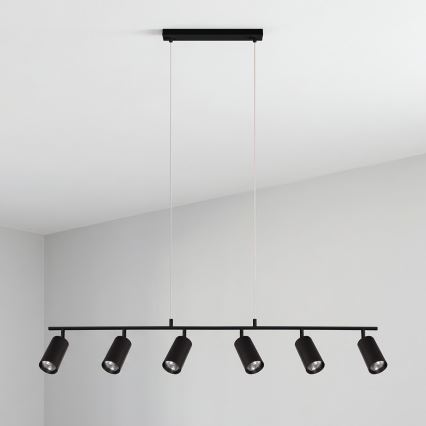 Brilagi - SELE Cable-Suspended Pendant, 6xGU10/30W/230V, Black