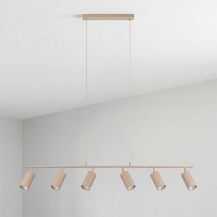 Brilagi - SELE Cable-Suspended Pendant Light, 6x GU10/30W/230V, Beige