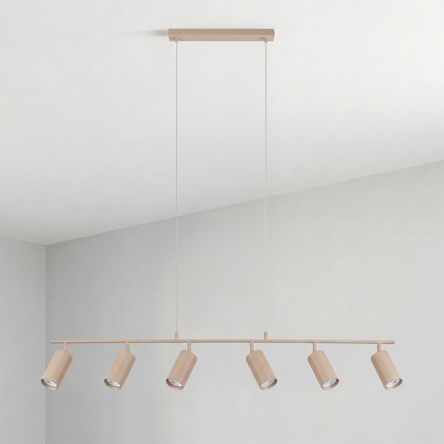 Brilagi - SELE Cable-Suspended Pendant Light, 6x GU10/30W/230V, Beige