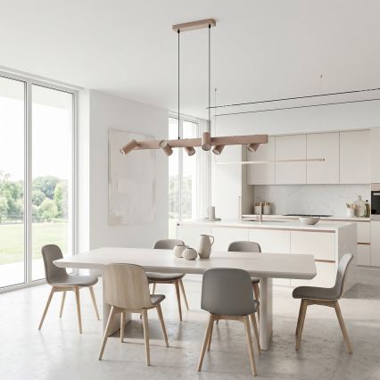 Brilagi - SELE Cable-suspended pendant light 6xGU10/30W/230V Beige