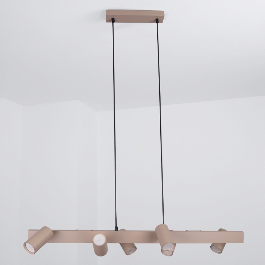 Brilagi - SELE Cable-suspended pendant light 6xGU10/30W/230V Beige