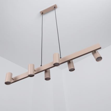 Brilagi - SELE Cable-suspended pendant light 6xGU10/30W/230V Beige