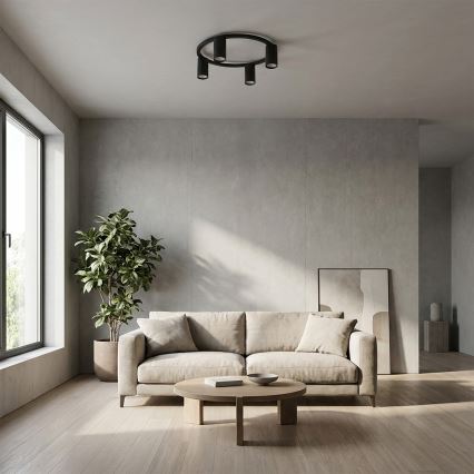 Brilagi - SELE Ceiling Light 4xGU10/30W/230V, Black