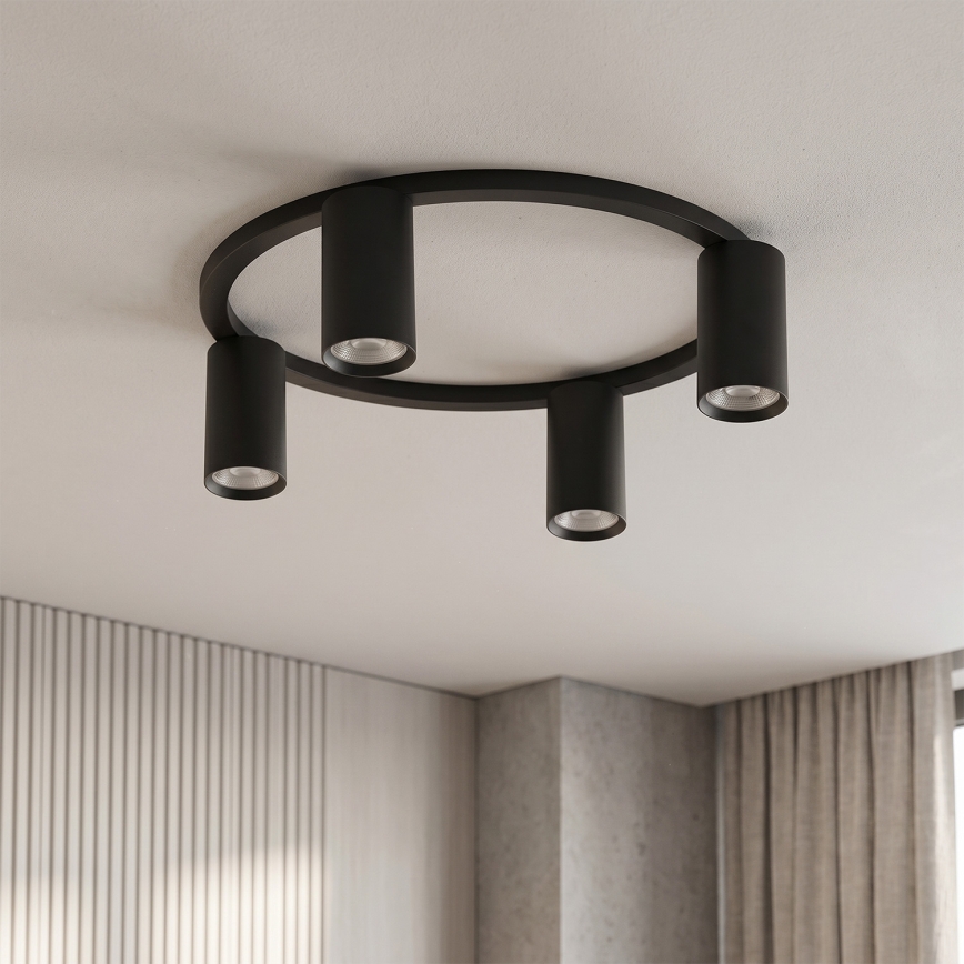 Brilagi - SELE Ceiling Light 4xGU10/30W/230V, Black
