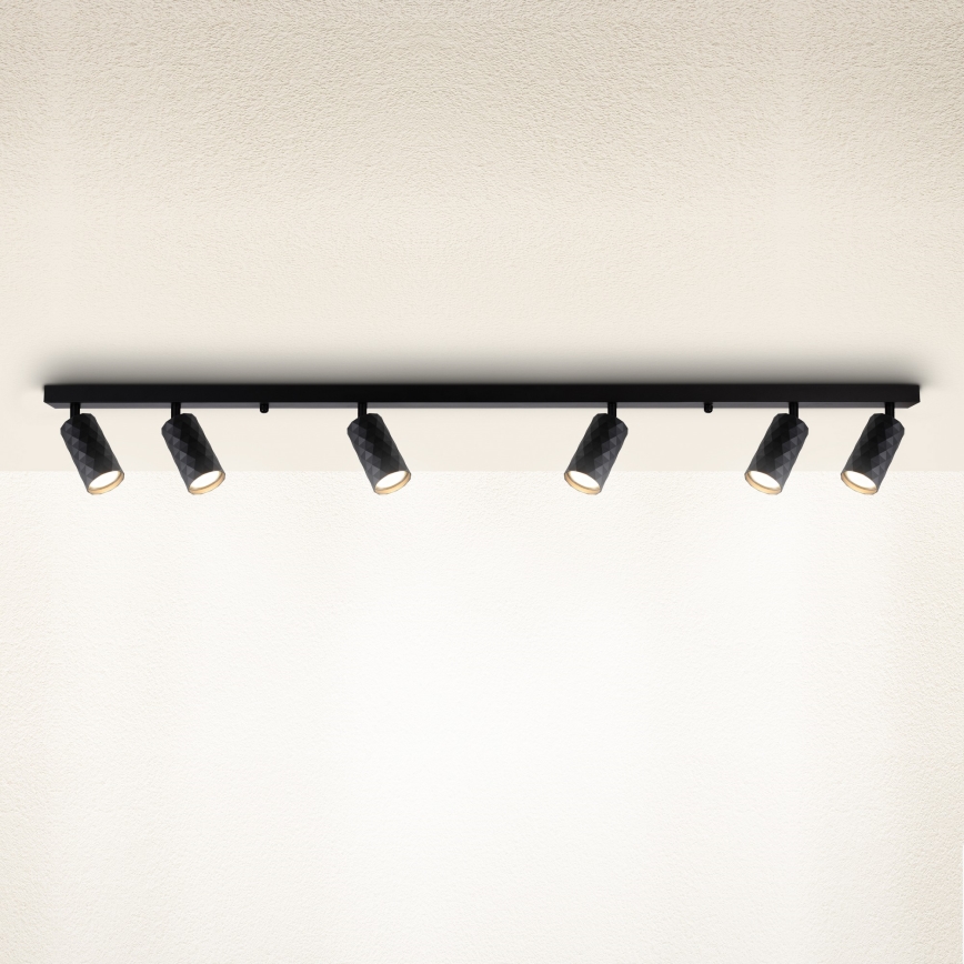 Brilagi - SELE DIAMANT 6xGU10/30W/230V Black Spotlight