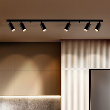 Brilagi - SELE DIAMANT 6xGU10/30W/230V Black Spotlight