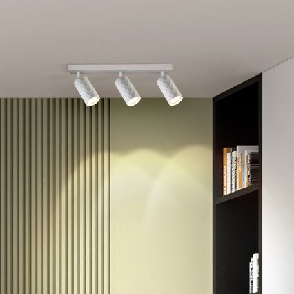 Brilagi - LED RGBW dimmable spotlight SELE DIAMANT 3x GU10/4,8W/230V 3000K white + remote control