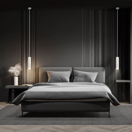 Brilagi - LED RGBW Dimmable Cable-Suspended Pendant SELE 1x GU10/4,8W/230V 3000K White + Remote Control