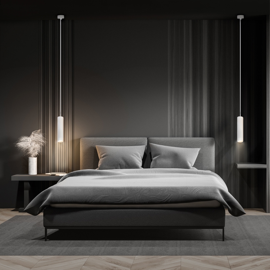 Brilagi - LED RGBW Dimmable Cable-Suspended Pendant SELE 1x GU10/4,8W/230V 3000K White + Remote Control