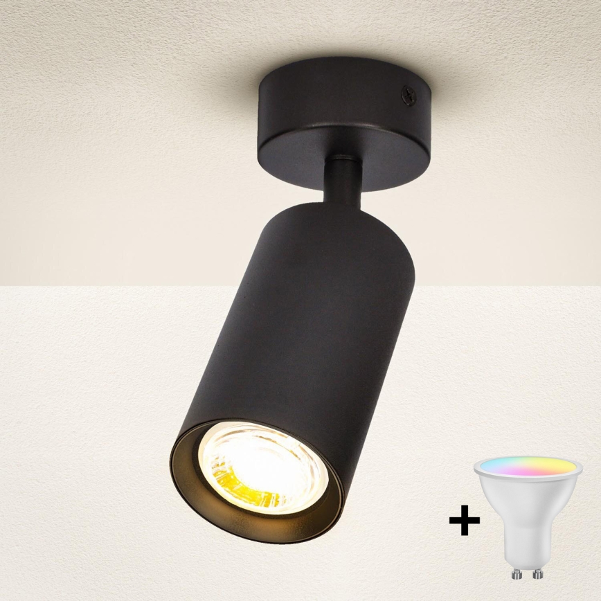Brilagi - SELE Dimmable LED RGBW Spotlight 1xGU10/6,5W/230V 2700-6500K Black