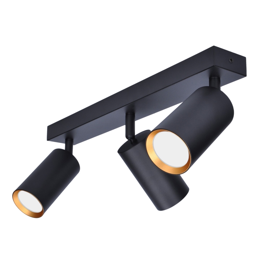 Brilagi - LED RGBW Dimmable Spot Light SELE 3xGU10/6W/230V 3000K Black/Gold + Remote Control