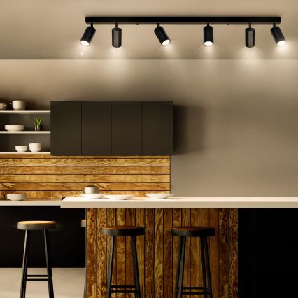 Brilagi - Dimmable LED RGBW spotlight SELE 6xGU10/6,5W/230V 2700-6500K black