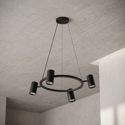 BRILAGI - SELE LED RGBW Dimmable Cable Pendant 4xGU10/6.5W/230V 2700-6500K Black