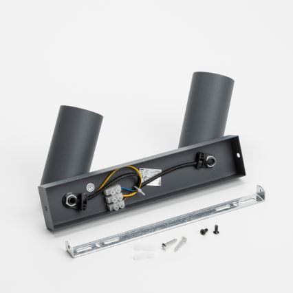 Brilagi - LED RGBW Dimmable Spotlight SELE 2xGU10/4,8W/230V 3000K Anthracite + Remote Control
