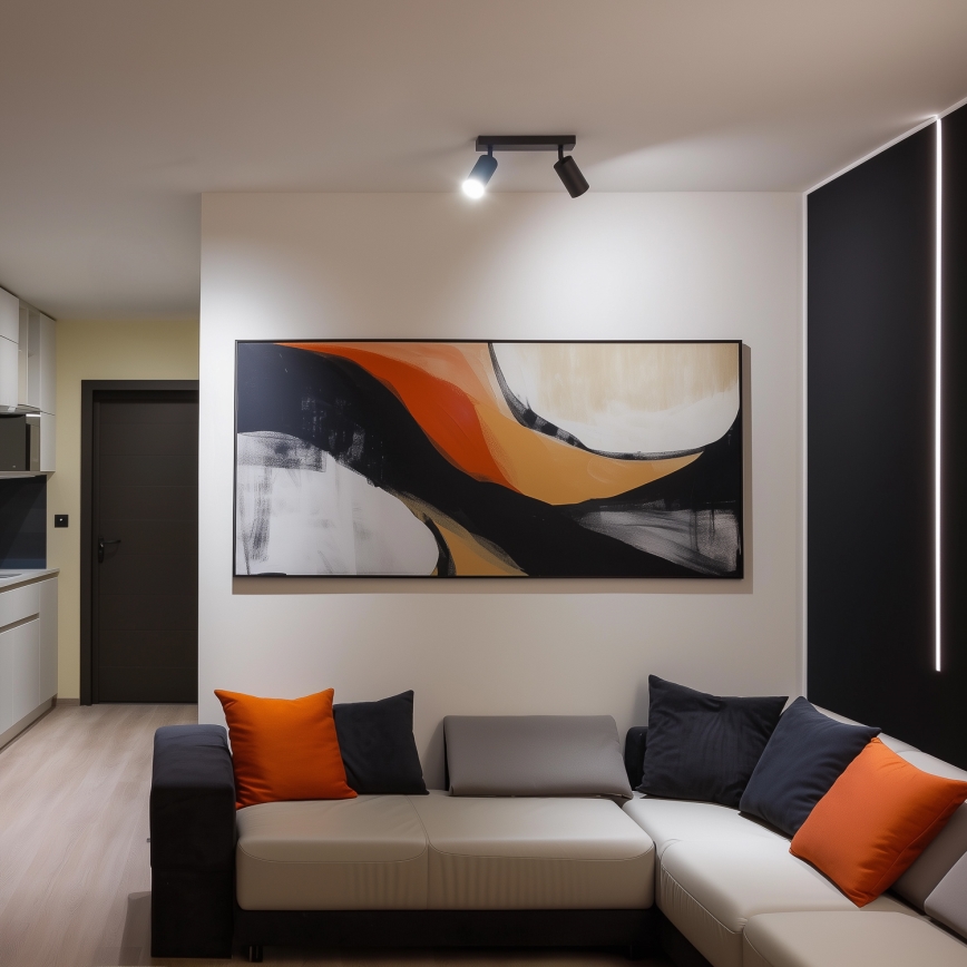 Brilagi - LED RGBW Dimmable Spotlight SELE 2xGU10/6W/230V 3000K Anthracite + Remote Control