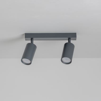 Brilagi - LED RGBW Dimmable Spotlight SELE 2xGU10/6W/230V 3000K Anthracite + Remote Control