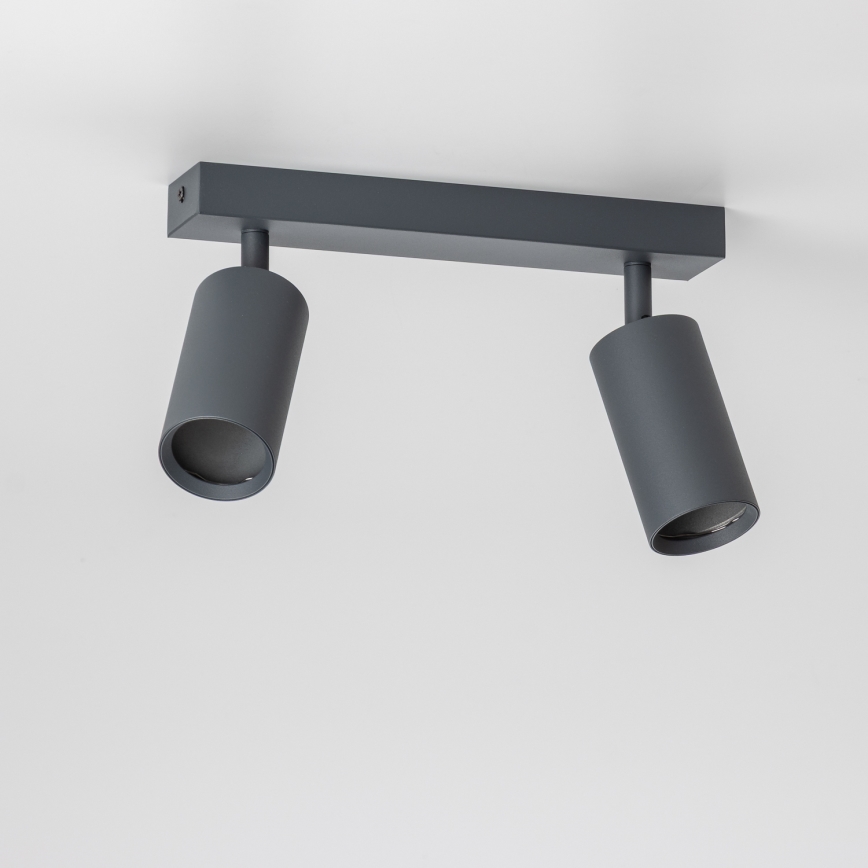 Brilagi - LED RGBW Dimmable Spotlight SELE 2xGU10/6W/230V 3000K Anthracite + Remote Control