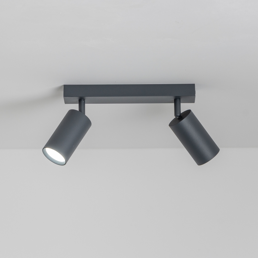 Brilagi - LED RGBW Dimmable Spotlight SELE 2xGU10/6W/230V 3000K Anthracite + Remote Control