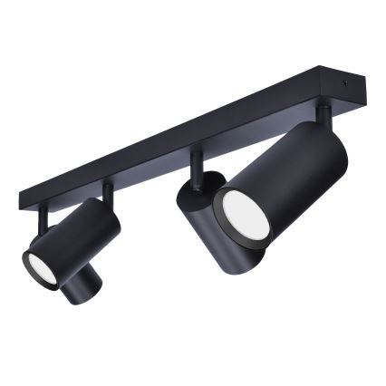 Brilagi - LED RGBW Dimmable Spotlight SELE 4xGU10/4,8W/230V 3000K Black + Remote Control
