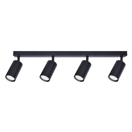 Brilagi - LED RGBW Dimmable Spotlight SELE 4xGU10/6W/230V 3000K Black + Remote Control