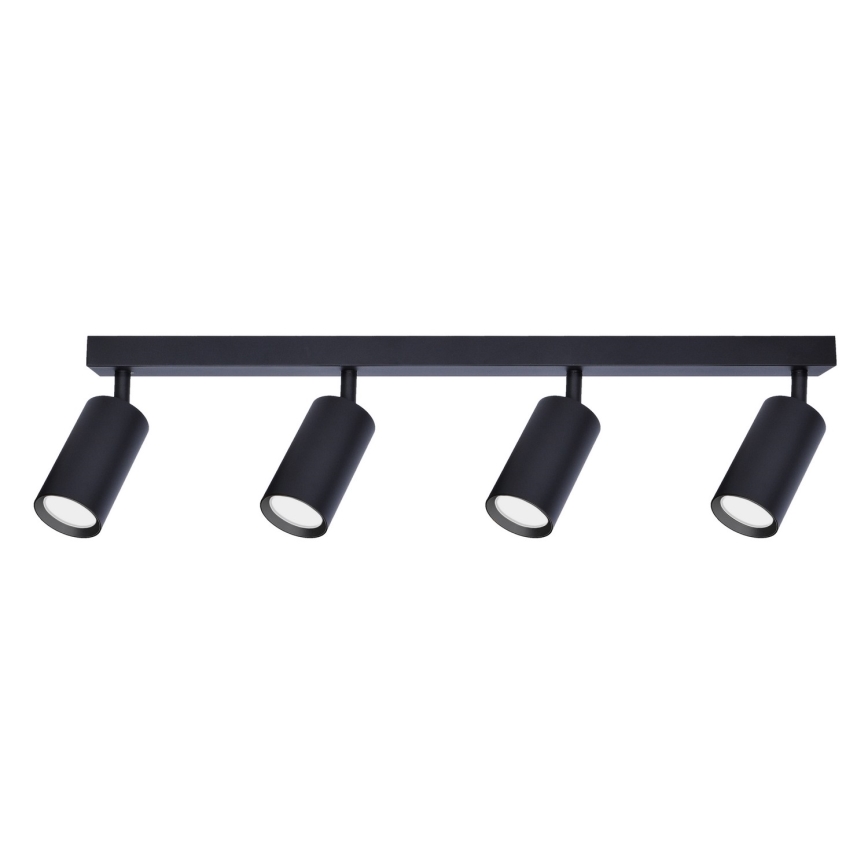 Brilagi - LED RGBW Dimmable Spotlight SELE 4xGU10/6W/230V 3000K Black + Remote Control