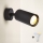 Brilagi - SELE LED RGBW Dimmable Wall Spotlight 1xGU10/6W/230V 3000K Black + Remote Control